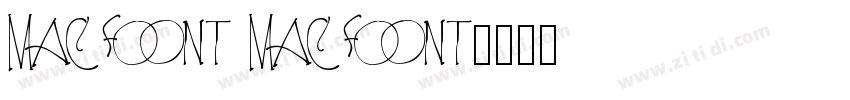 MacFont MacFont字体转换